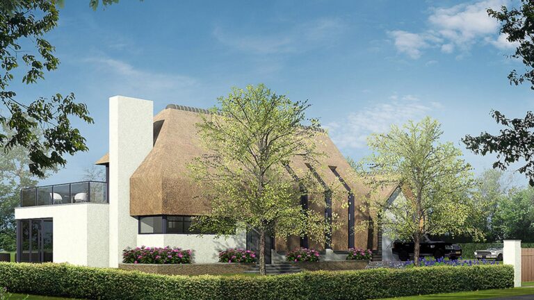 Rietgedekte villa in Woudenberg
