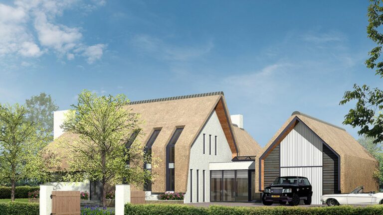 Rietgedekte villa in Woudenberg