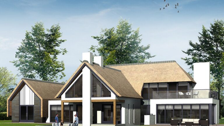 Rietgedekte villa in Woudenberg